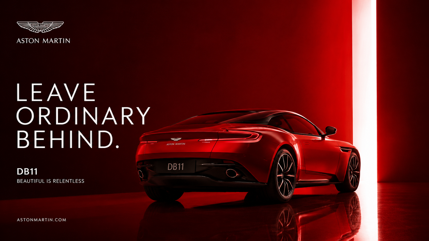 Aston Martin DB11 interactive touchscreen experience